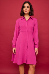 Vestido Corto Rio Fucsia